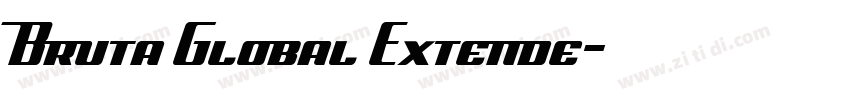 Bruta Global Extende字体转换